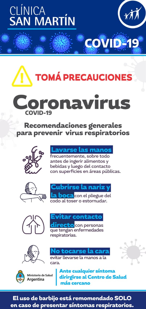 Recomendaciones generales para prevenir virus respiratorios